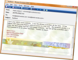 Feedback for Dolch-Words.com